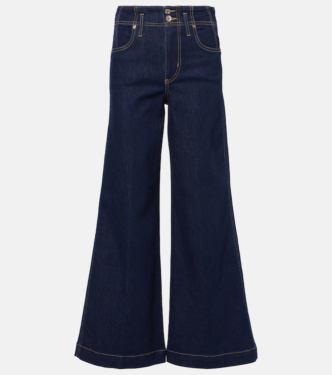 The Seamed Wide high-rise jeans  | Frame