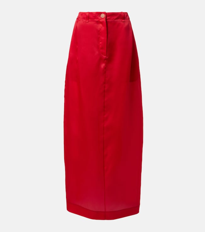 Lucian silk organza maxi skirt | Khaite