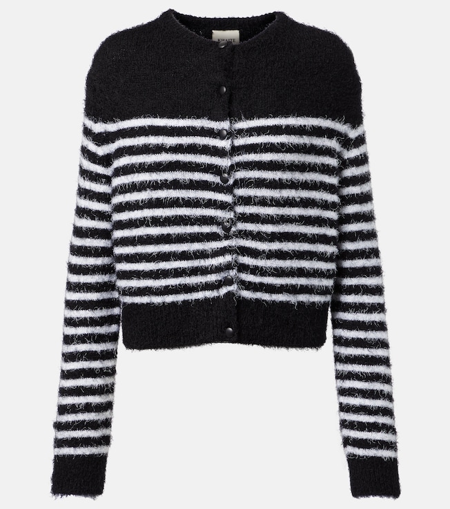 Jules striped silk and cashmere cardigan | Khaite