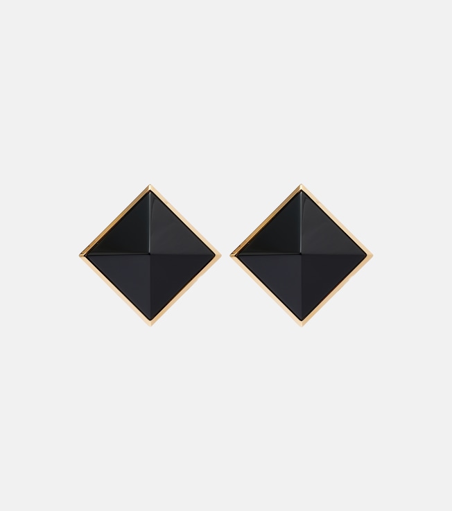 Pyramid clip-on earrings | Saint Laurent
