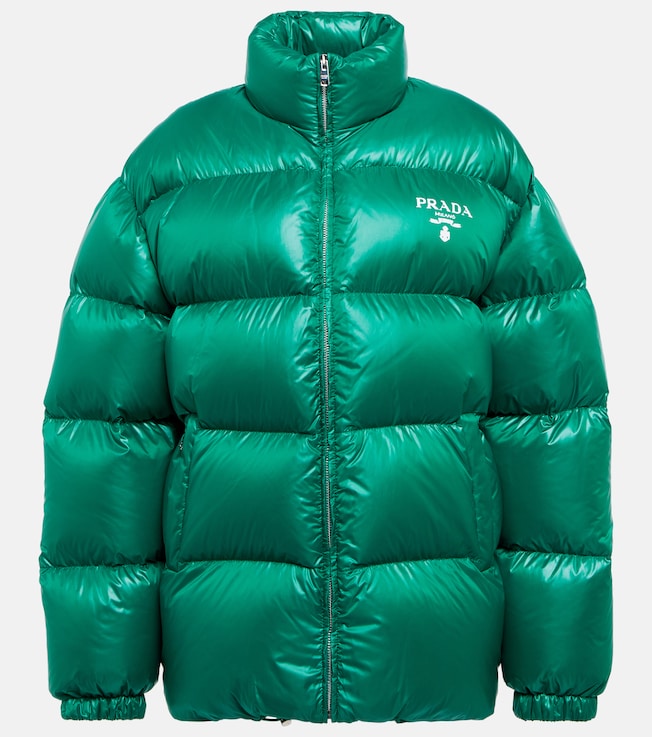 Logo puffer down jacket | Prada