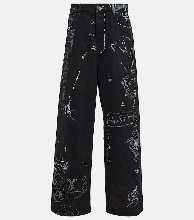 Mid-rise wide-leg jeans | Balenciaga