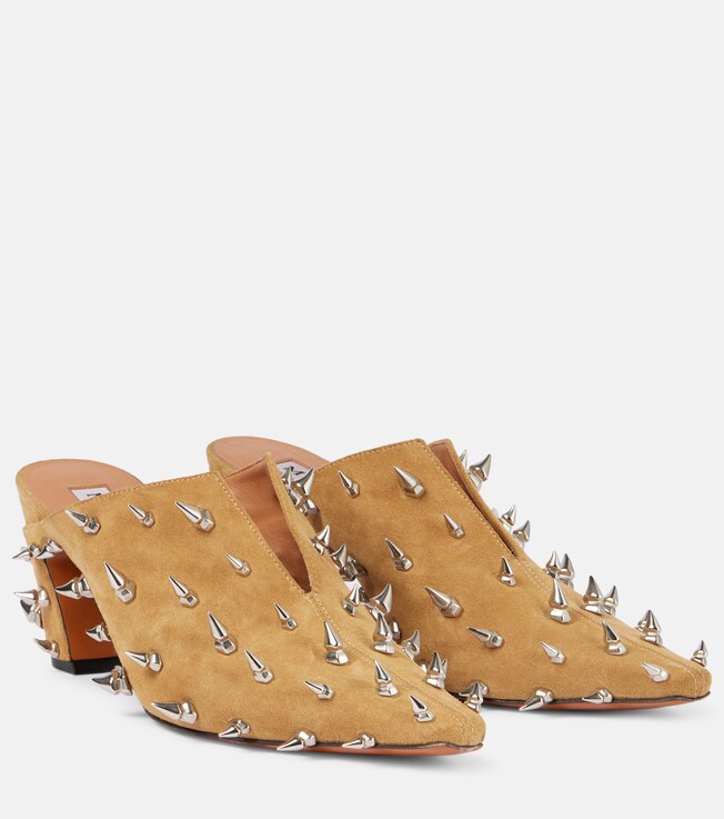 Studded suede mules | McQueen