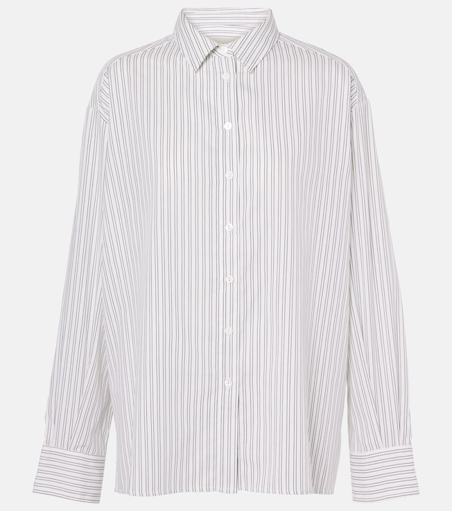 Maya striped cotton-blend shirt | Asceno