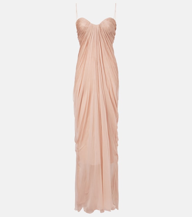 Victoria gathered silk gown | Maria Lucia Hohan