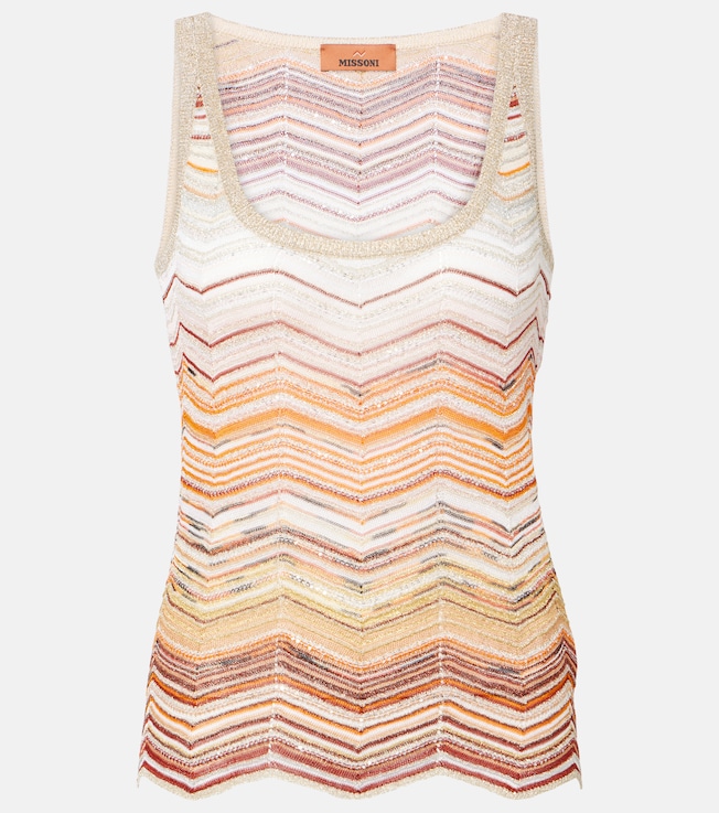 Zigag lamé tank top | Missoni