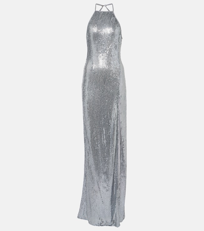 Aether sequined halterneck gown | The New Arrivals Ilkyaz Ozel
