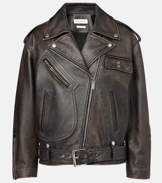 Leather biker jacket | McQueen