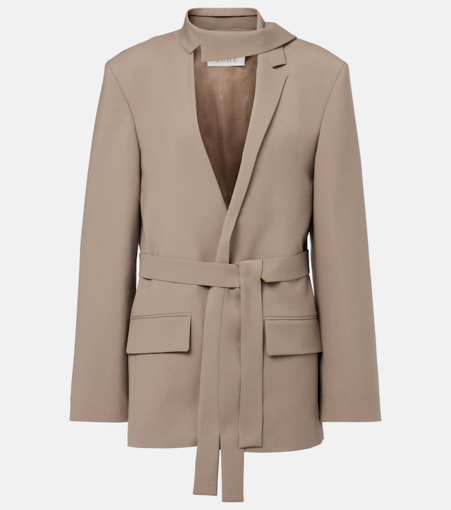 Deconstructed belted blazer | Róhe