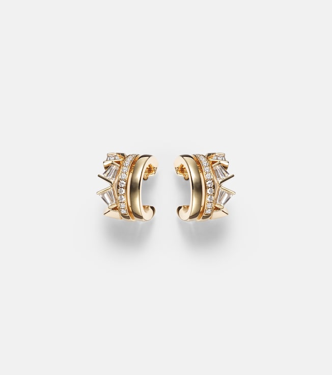 18kt gold earrings with diamonds  | Bucherer Fine Jewellery