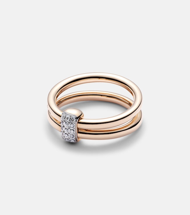 Pomellato Together 18kt rose gold ring with diamonds | Pomellato