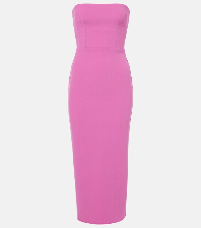 Strapless midi dress | Alex Perry
