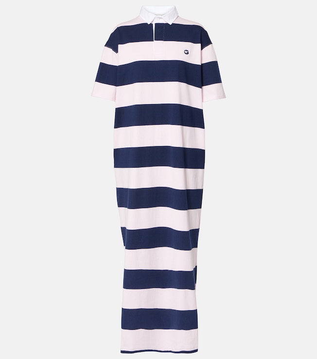 Striped cotton maxi dress | Coperni