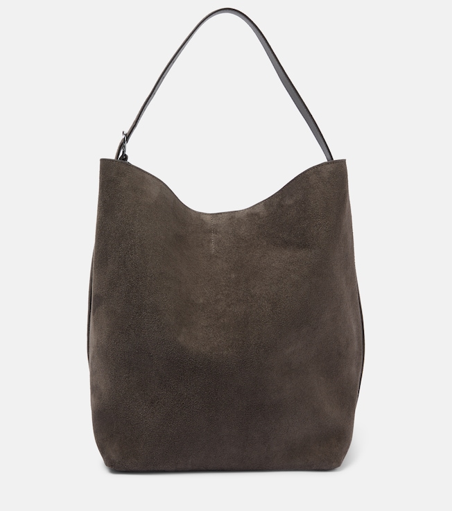 Belted suede tote bag | Toteme