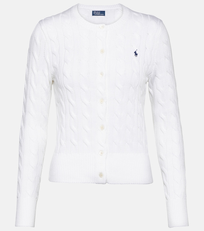 Cable-knit cotton cardigan | Polo Ralph Lauren