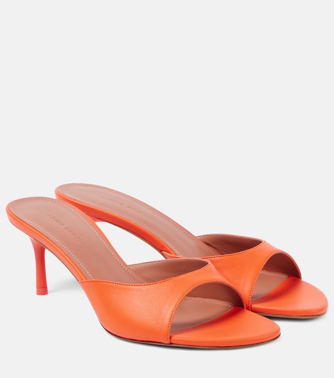 Jeanne 60 leather mules | Amina Muaddi