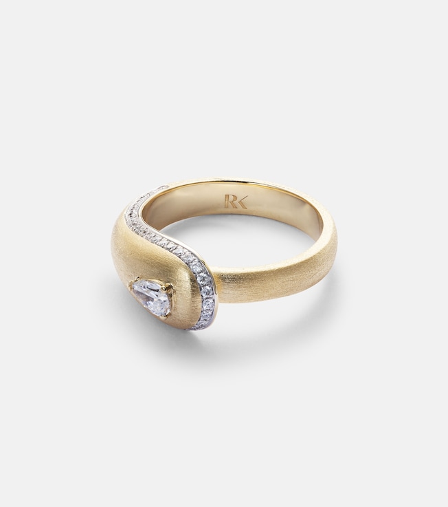 Prestige 18kt gold ring with diamonds | Rainbow K