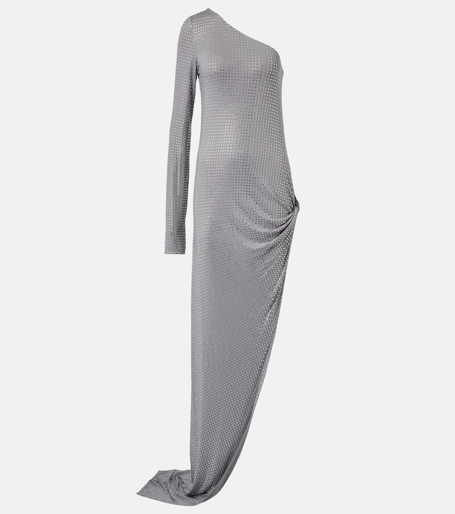 Crystal-embellished one-shoulder gown | The Attico