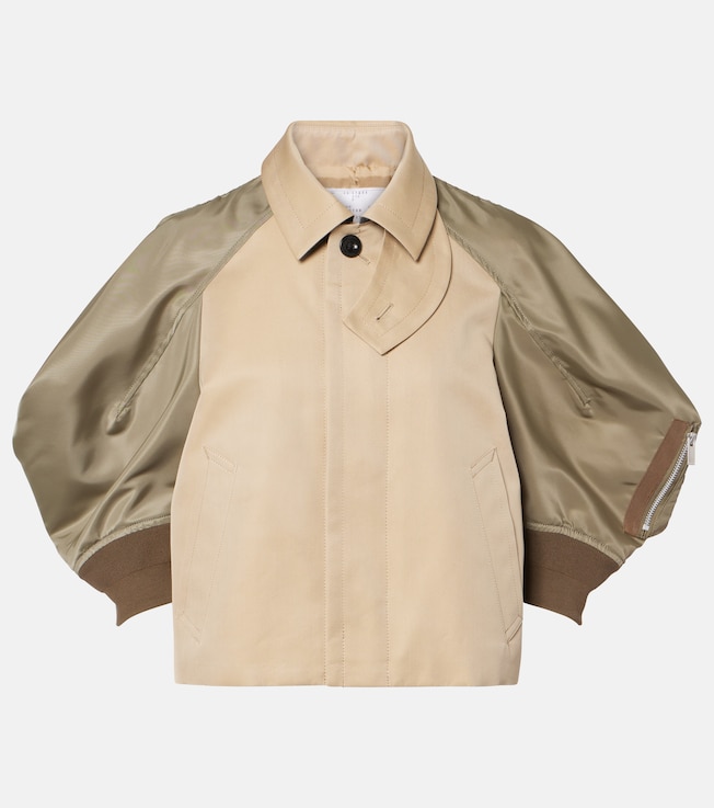 Paneled cotton-blend jacket | Sacai