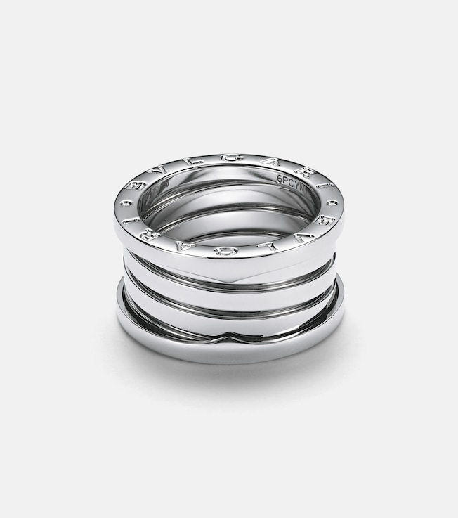 B.zero1 18kt white gold ring | Bvlgari