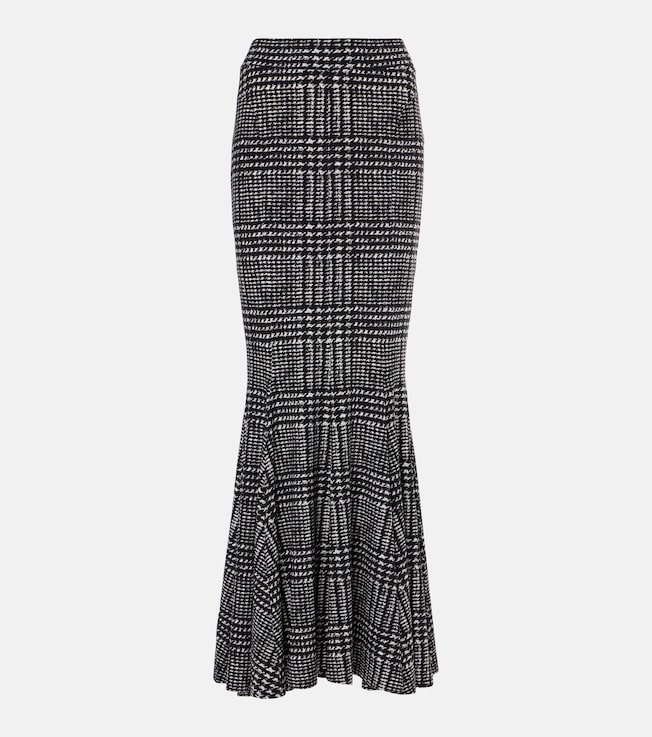 Plaid maxi skirt | Norma Kamali