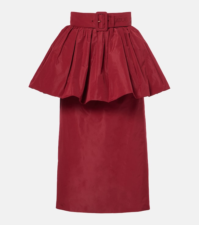 Bloom ruffled pencil skirt | Patou