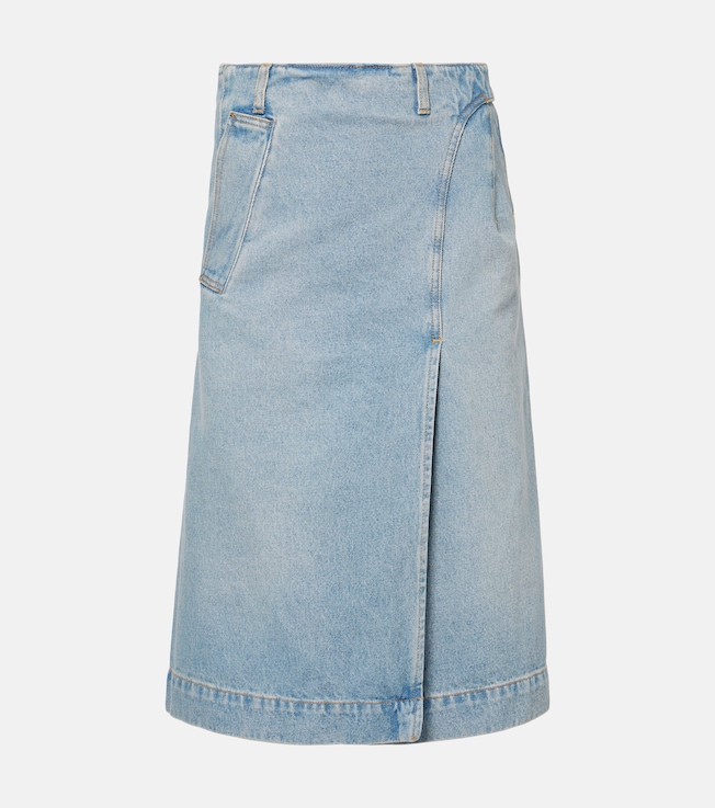 Denim wrap skirt | Victoria Beckham