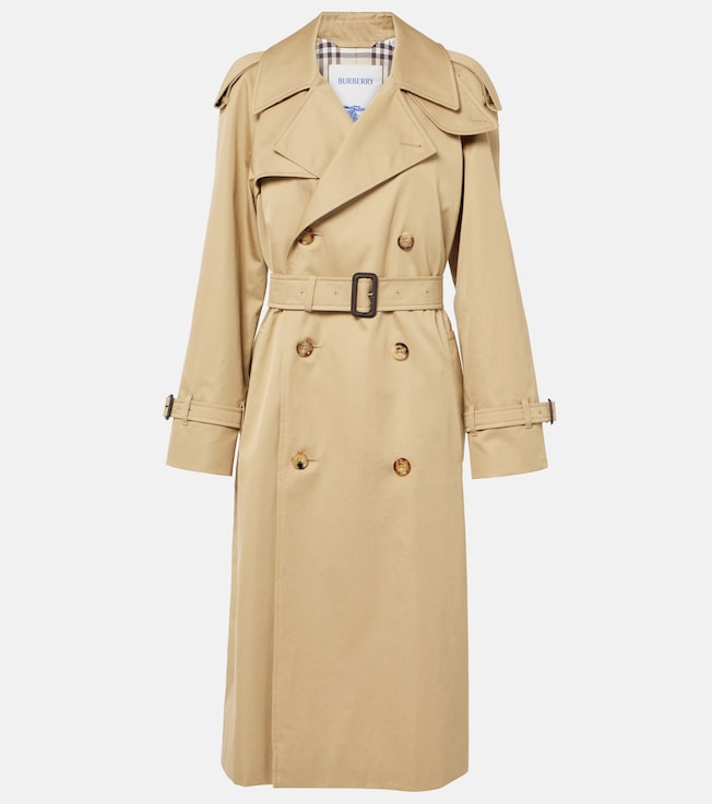 Belted cotton gabardine trench coat | Burberry