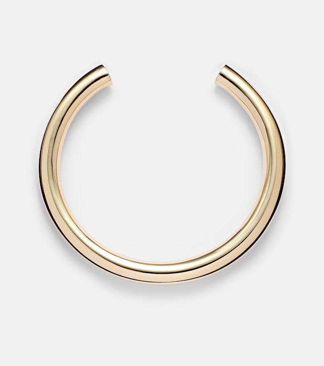 Tube gold-plated choker  | Jennifer Fisher