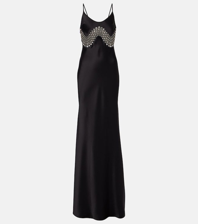 Embellished satin gown | David Koma
