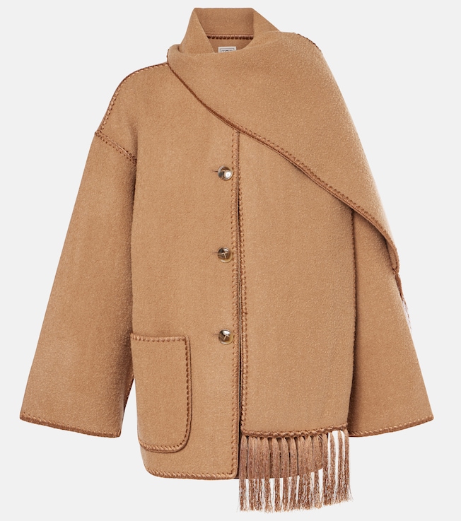 Embroidered wool-blend scarf jacket | Toteme