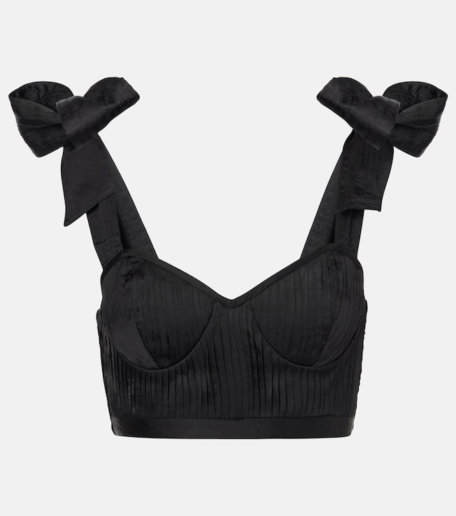 Carla halterneck crop top | Poupette St Barth