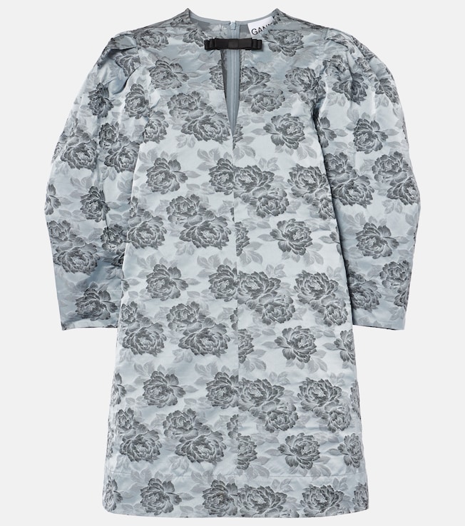 Floral jacquard minidress | Ganni