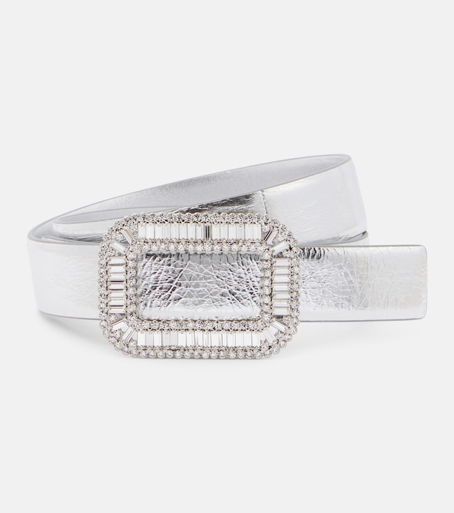 Pilgrim metallic leather belt | Roger Vivier