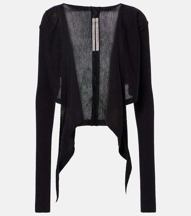 Cropped virgin wool sweater | Rick Owens