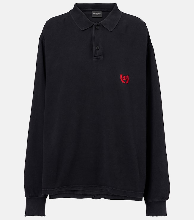 Laurel Classic cotton piqué polo shirt | Balenciaga