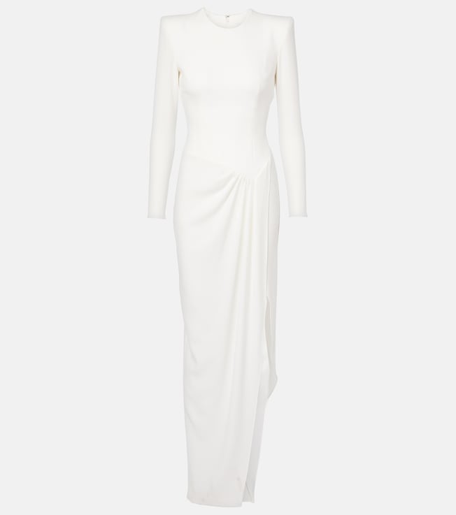 Asymmetric draped crêpe gown | Alex Perry