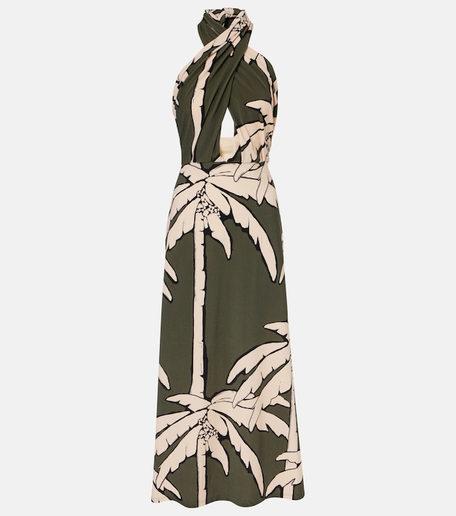 Printed cutout maxi dress | Johanna Ortiz