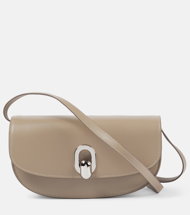 Tondo Crescent leather shoulder bag | Savette