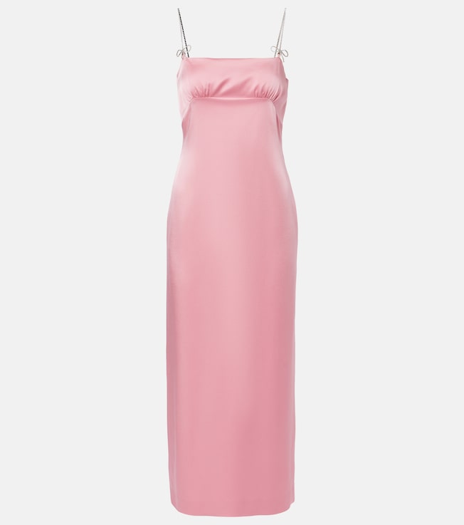 Envers embellished satin midi dress | Blumarine