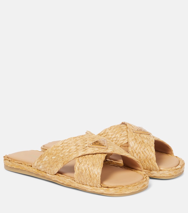 Raffia slides | Prada