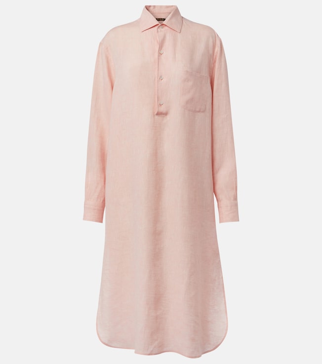 Lora linen shirt dress | Loro Piana