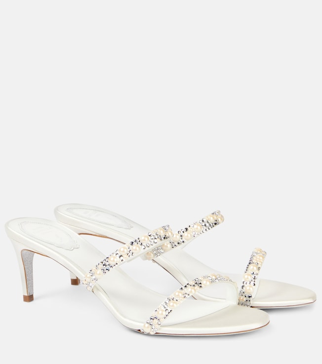 Bridal Chandelier 60 satin sandals | Rene Caovilla