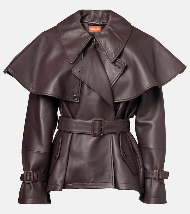 Tim caped leather jacket | Altuzarra