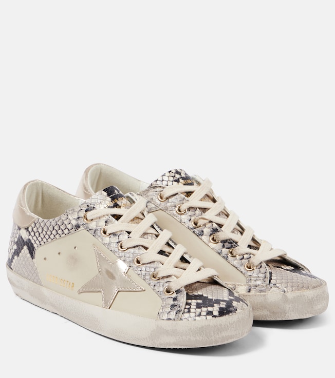 Super-Star snake-print leather sneakers | Golden Goose