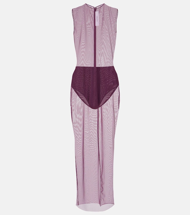 Sheer mesh midi dress | Alex Perry