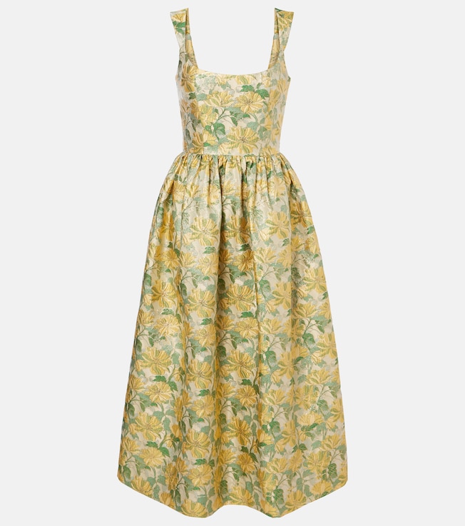 Floral lamé jacquard gown | Markarian