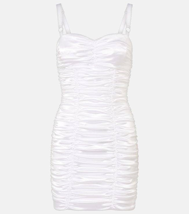 Ruched satin minidress | Dolce&Gabbana