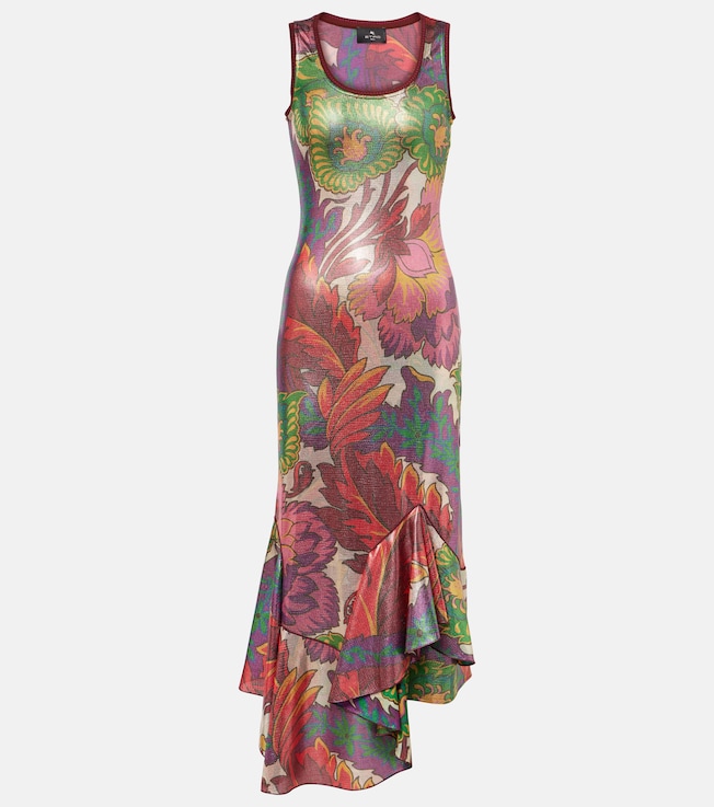 Printed satin maxi dress | Etro