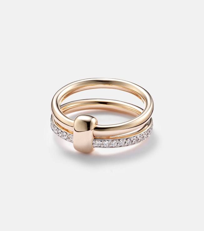 Pomellato Together 18kt rose gold ring with diamonds | Pomellato